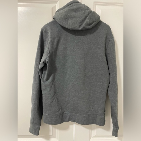 MARMOT-Hooded Sweatshirt small Gray Graphic Print Hoodie Pullover - Picture 3 of 3